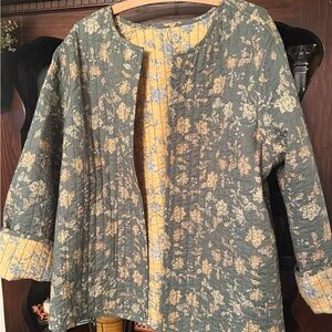 J Jill Pure Jill quilted reversible jacket NWOT